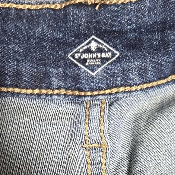 St John's Bay Women's Plus Cropped Jeans Size 18 - Picture 3 of 4